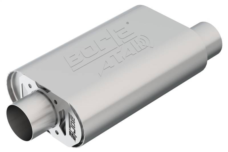 Borla 400844 Borla CrateMuffler SBC Hot 350/383 3 inch Offset/Center 14in x 4.35in x 9in Oval Muffler thumbnail 3