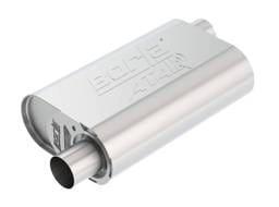 Borla 400847 Borla CrateMuffler Stock SBC 283/327/350 ATAK 2.25in Offset/Offset 14inx4.35inx9in Oval Muffler