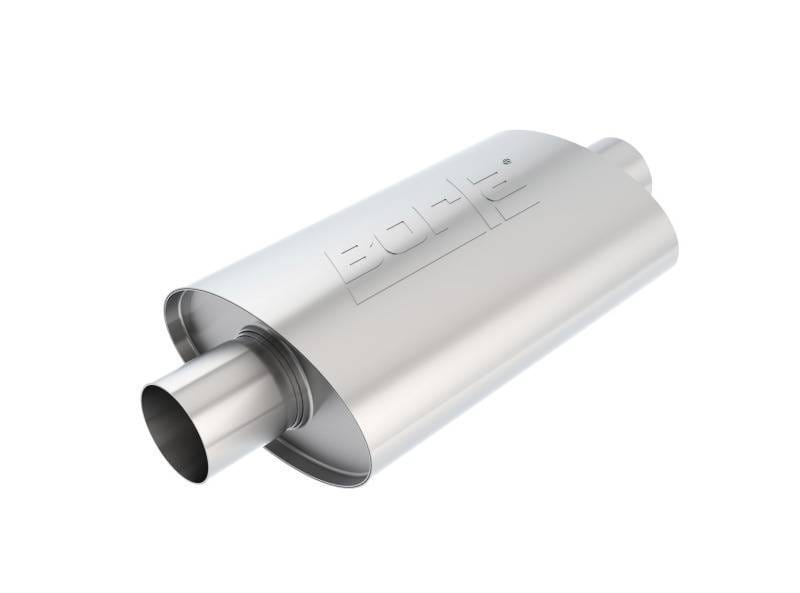 Borla 40941 Borla XR-1 Racing Sportsman 2 1/2 inch Outlet / 2 1/2 inch Inlet 12in Case Oval Muffler