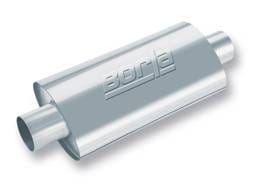 Borla 40942 Borla XR-1 Racing Sportsman 2 1/2 inch Outlet / 2 1/2 inch Inlet 16in Case Oval Muffler