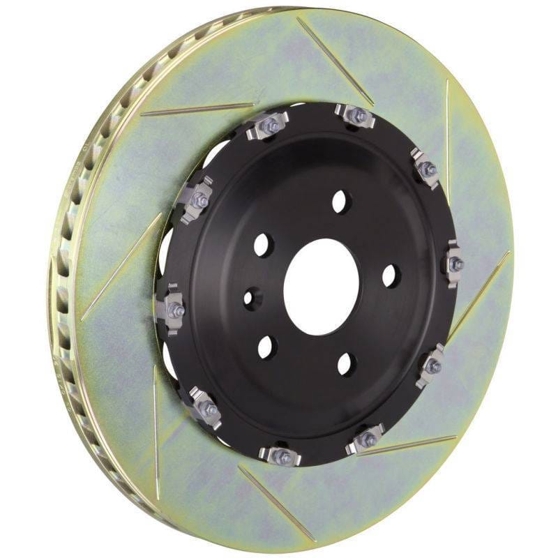 Brembo 102.9006A Brembo 06-08 RS4 Front 2-Piece Discs 380x34 2pc Rotor Slotted Type-1