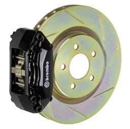 Brembo 1A5.6003A1 Brembo 87-91 M3 (E30) Front GT BBK 4 Piston Cast 2pc 330x28 1pc Rotor Slotted Type-1-Black