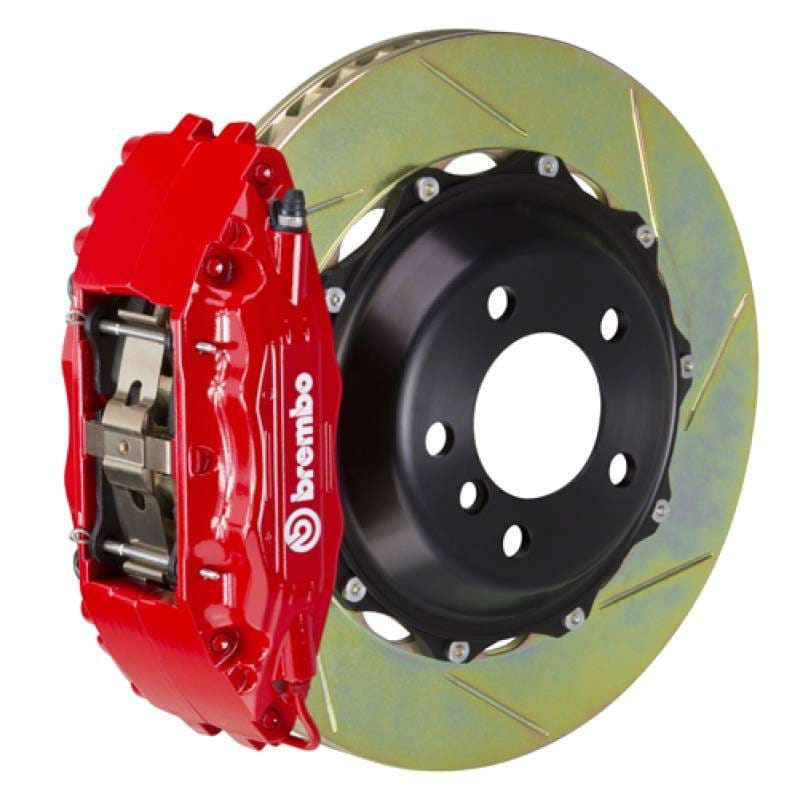 Brembo 1B2.8016A2 Brembo 05-08 997.1 C2 (Excl PCCB) Fr GT BBK 4Pis Cast 2pc 355x32 2pc Rotor Slotted Type1-Red
