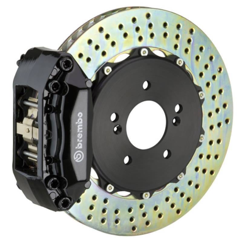Brembo 1F1.6001A1 Brembo 92-98 318i/325i (Excl. xDrive) Front GT BBK 4 Piston Cast 2pc 320x28 2pc Rotor Drilled-Black