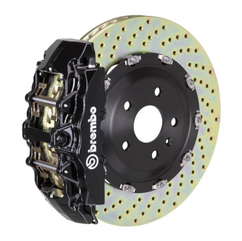 Brembo 1G1.9005A1 Brembo 00-02 CL500/03-05 S600/03-06 CL600 Fr GT BBK 8Pis Cast 380x34 2pc Rotor Drilled-Black