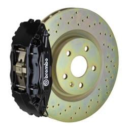 Brembo 1B4.7001A1 Brembo 82-89 6-Series Front GT BBK 4 Piston Cast 2pc 332x32 1pc Rotor Drilled-Black