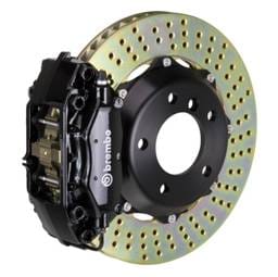 Brembo 1C1.6002A1 Brembo 05-11 Elise (Excl 4-Caliper Equipped) Fr GT BBK 4Pist Cast 2pc 328x28 2pc Rtr Drill-Black