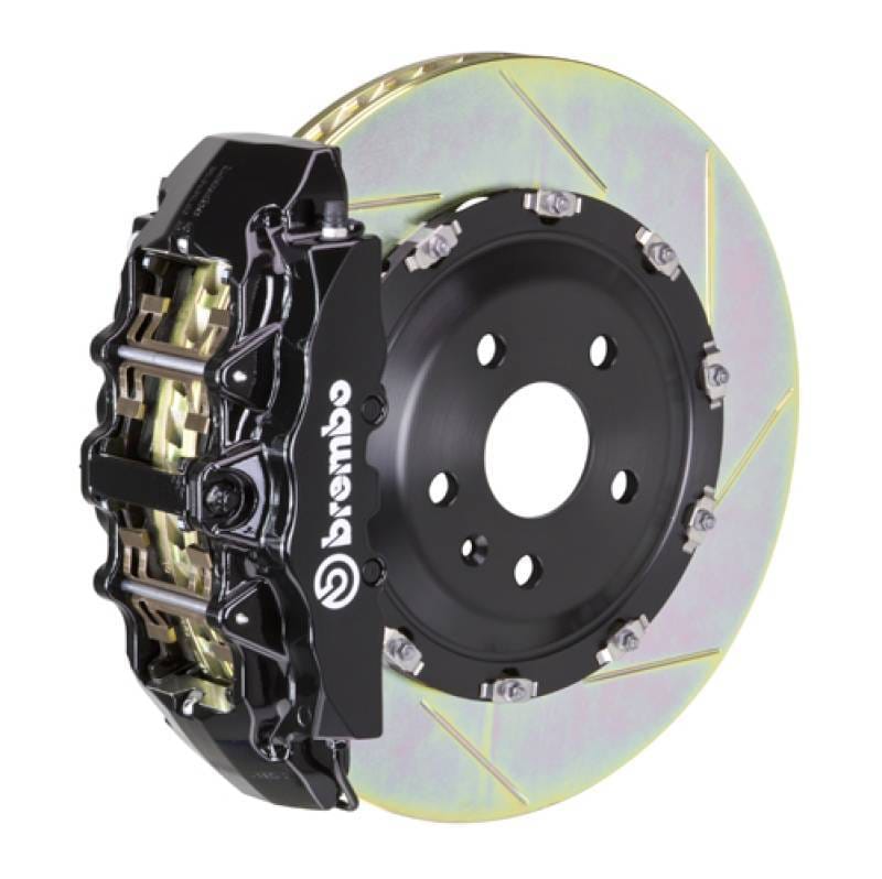 Brembo 1G2.9007A1 Brembo 02-05 7-Series (Thru 3/5 Prod) Fr GT BBK 8Pis Cast 380x34 2pc Rotor Slotted Type1-Black
