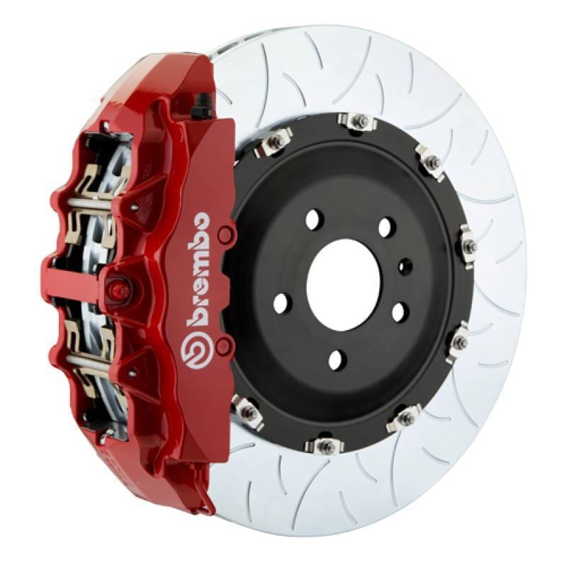 Brembo 1G3.9007A2 Brembo 02-05 7-Series (Thru 3/5 Prod) Fr GT BBK 8Pis Cast 380x34 2pc Rotor Slotted Type3-Red