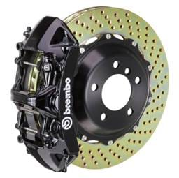 Brembo 1H1.8001A1 Brembo 06-12 325i Excl xDrive Fr GT BBK 4Pis Cast 2pc 355x32 2pc Rotor Drilled-Black