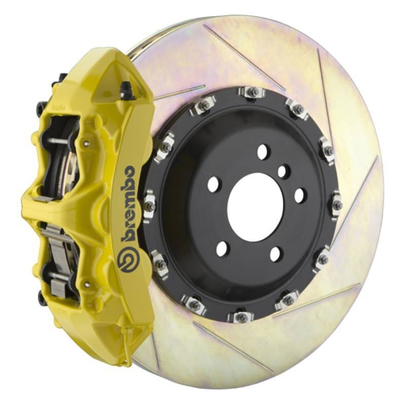 Brembo 1L2.9503A5 Brembo 10-19 Ghost Front GT BBK 6 Piston Cast 411x34 2pc Rotor Slotted Type-1- Yellow