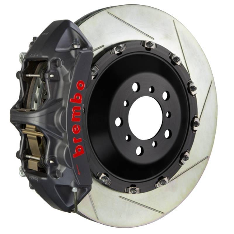 Brembo 1L2.9503AS Brembo 10-19 Ghost Front GTS BBK 6 Piston Cast 411x34 2pc Rotor Slotted Type-1-Black HA