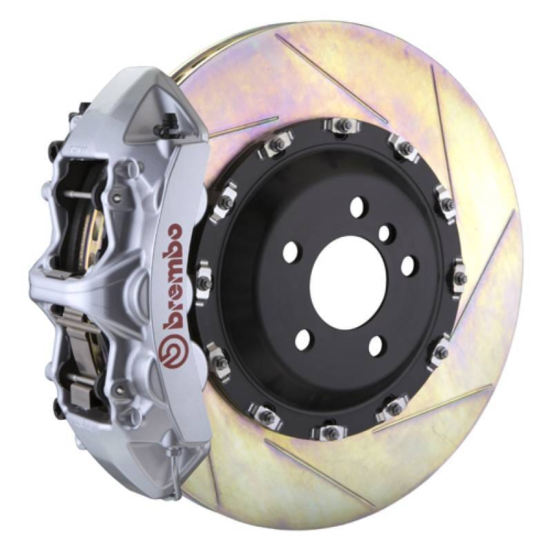 Brembo 1L2.9502A3 Brembo 12-14 ML550 Front GT BBK 6 Piston Cast 411x34 2pc Rotor Slotted Type1-Silver
