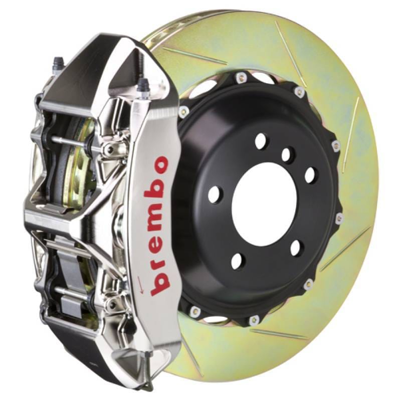 Brembo 1M2.8001AR Brembo 95-98 993 C2/C4/C4S/Turbo Fr GTR BBK 6 Pist Billet 355x32 2pc Rotor Slotted Type1 - Nickel