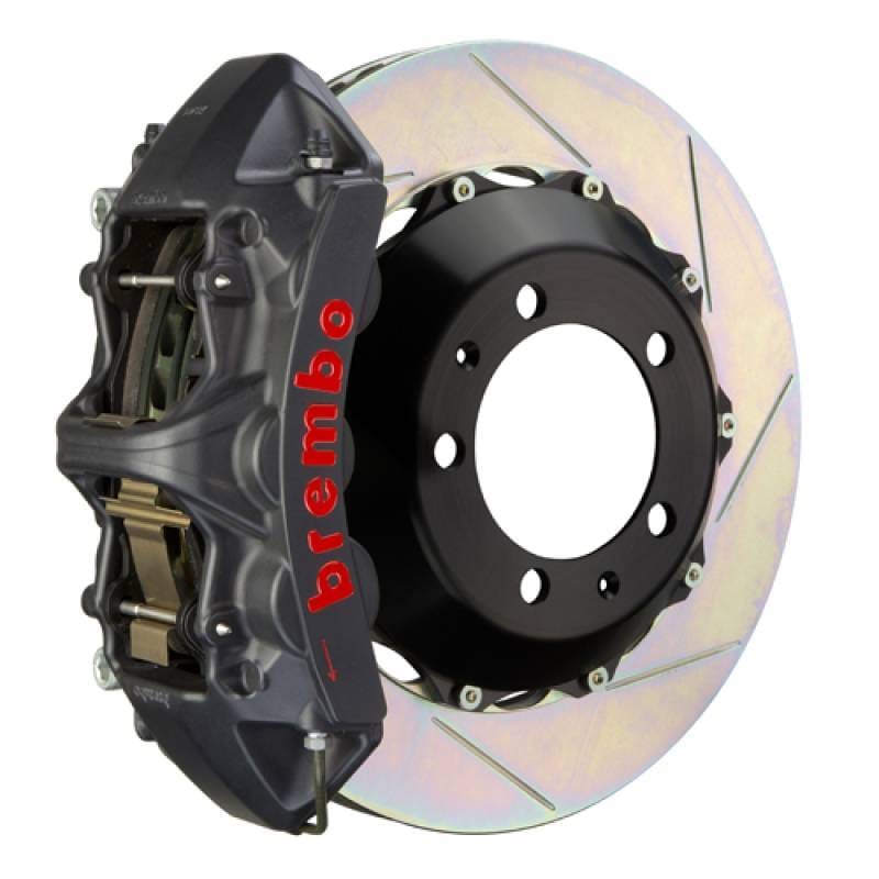 Brembo 1M2.8052AS Brembo 12-14 CLS350 Front GTS BBK 6 Piston Cast 355x32 2pc Rotor Slotted Type-1-Black HA