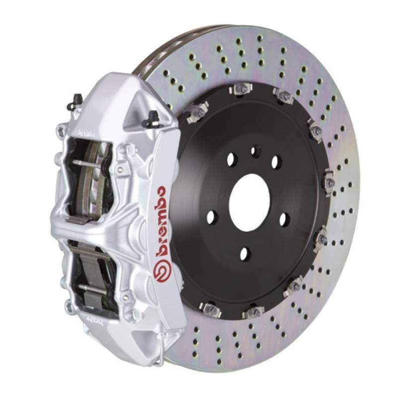 Brembo 1N1.9501A3 Brembo 03-07 Cayenne/S/Turbo Fr GT BBK 6Pis Cast 405x34 2pc Rotor Drilled-Silver