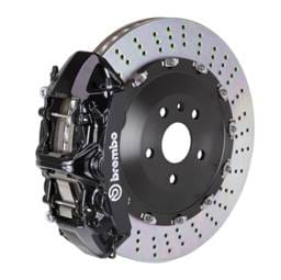 Brembo 1N1.9502A1 Brembo 03-09 Range Rover Front GT BBK 6 Piston Cast 405x34 2pc Rotor Drilled-Black
