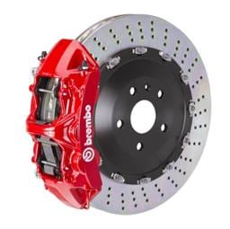 Brembo 1N1.9525A2 Brembo 03-16 Phantom Sedan/Coupe/Drophead Coupe F GT BBK 6 Piston Cast 405x34 2pc Rotor Drilled-Red