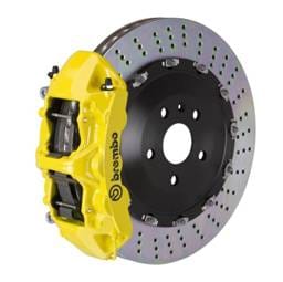 Brembo 1N1.9527A5 Brembo 08-14 C63 AMG (Excl. Black Series) Fr GT BBK 6 Pist Cast 405x34 2pc Rotor Drilled- Yellow