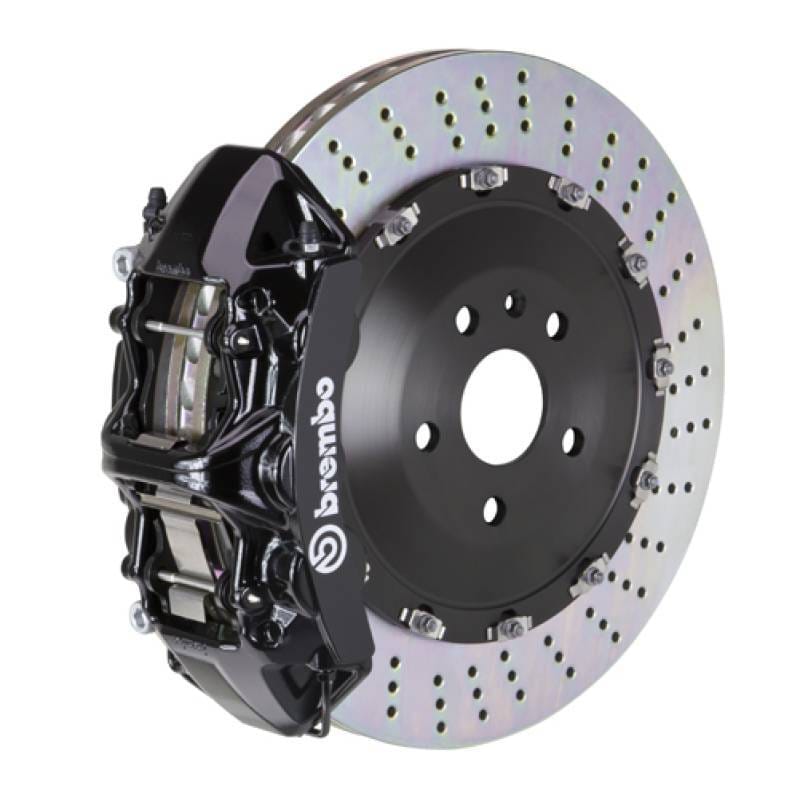 Brembo 1N1.9541A1 Brembo 14-20 F-Type S (Excl RWD) Fr GT BBK 6Pist Cast 405x34 2pc Rotor Drilled-Black