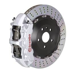 Brembo 1N1.9541A3 Brembo 14-20 F-Type S (Excl RWD) Fr GT BBK 6Pist Cast 405x34 2pc Rotor Drilled-Silver
