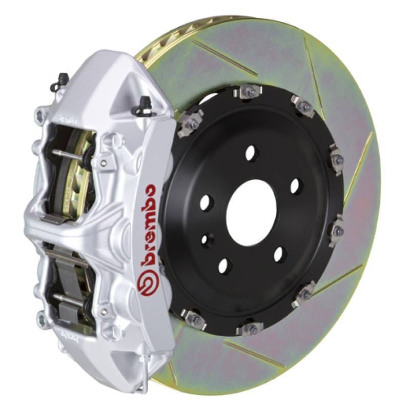 Brembo 1N2.8513A3 Brembo 14-18 A45 AMG Front GT BBK 6 Piston Cast 365x34 2pc Rotor Slotted Type1-Silver