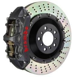 Brembo 1N1.9548AS Brembo 2023 Volkswagen Tiguan R (Mk2) Front GTS BBK 6-Piston 405x34 2-Piece Rotors Drilled - Black H