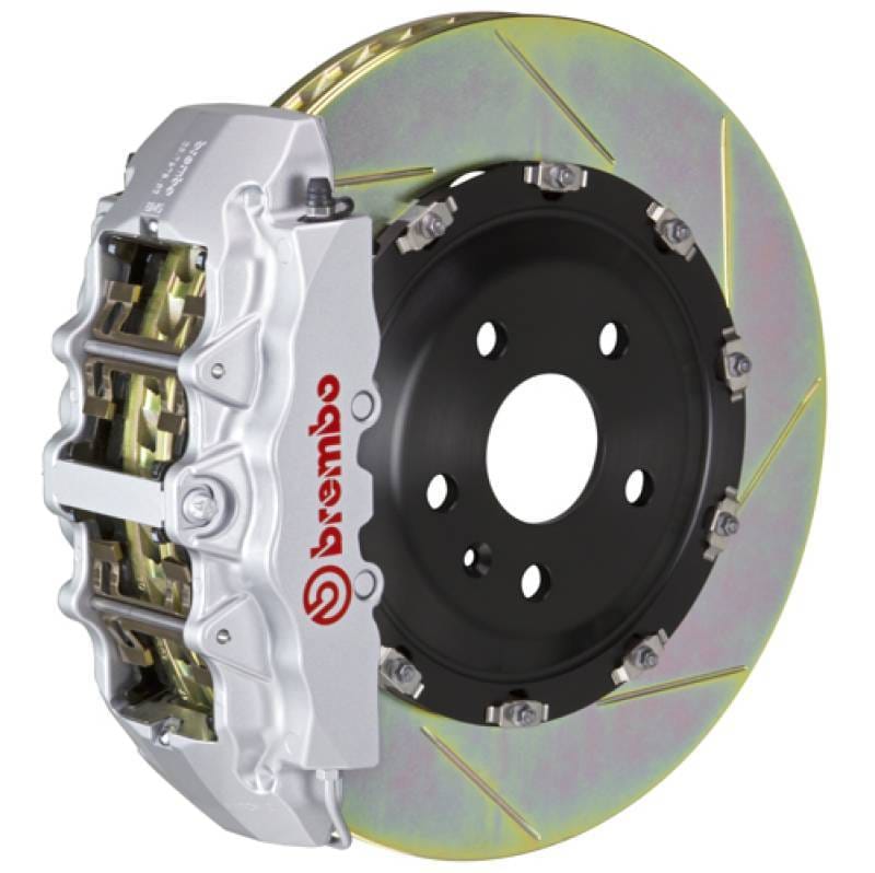 Brembo 1N2.9058A3 Brembo 17-23 530i/530i xDrive Fr GT BBK 6Pis Cast 380x34 2pc Rotor Slotted Type1-Silver