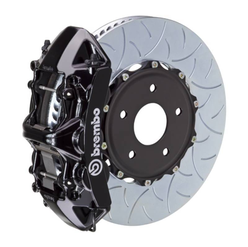 Brembo 1N3.8021A1 Brembo 12-16 98ster (Excl PCCB) Fr GT BBK 6Pis Cast 350x34 2pc Rotor Slotted Type3-Black