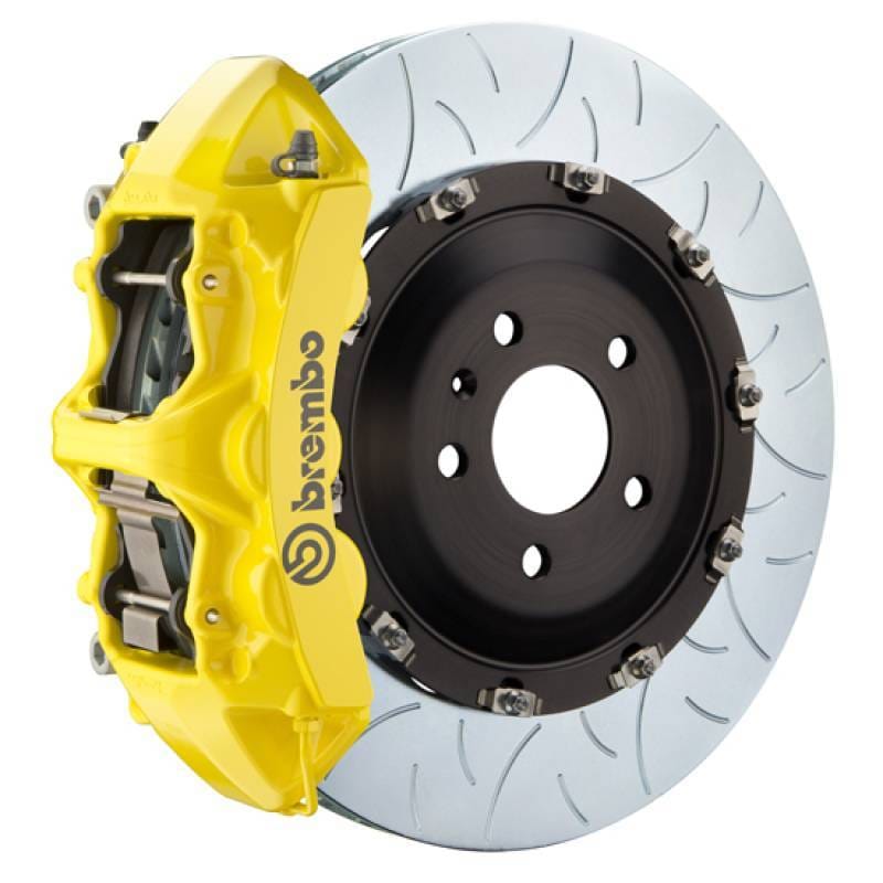 Brembo 1N3.9050A5 Brembo 08-17 A5/08-17 S5/09-16 A4/09-16 S4 Fr GT BBK 6Pist Cast 380x34 2pc Rotor Slot Type3- Yellow