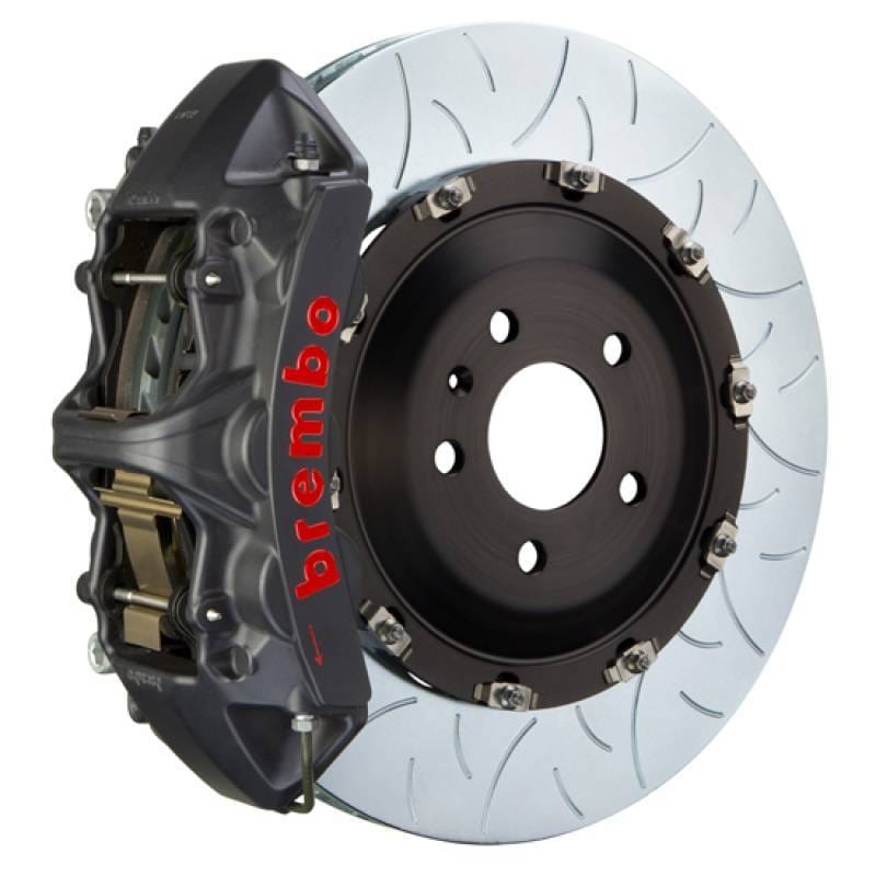 Brembo 1N3.9505AS Brembo 03-08 SL55 AMG (Exc Black Series) Fr GTS BBK 6Pist Cast 405x34 2pc Rotor Slot Type3-Black HA