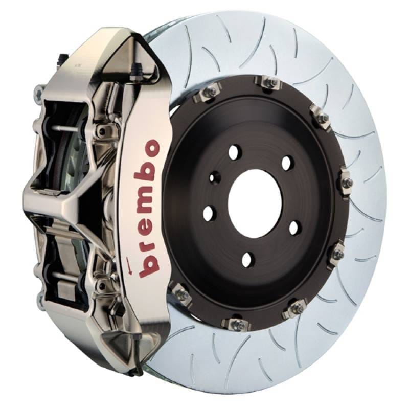 Brembo 1N3.9516AR Brembo 09-15 7-Series Fr GTR BBK 6Pis Billet 405x34 2pc Rotor Slotted Type3-Nickel