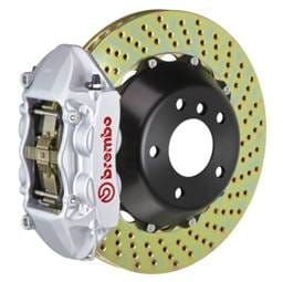 Brembo 1P1.8504A3 Brembo 07-15 TT 2.0T/07-15 TT 3.2L/09-15 TTS Fr GT BBK 4 Pist Cast 365x29 2pc Rotor Drilled-Silver