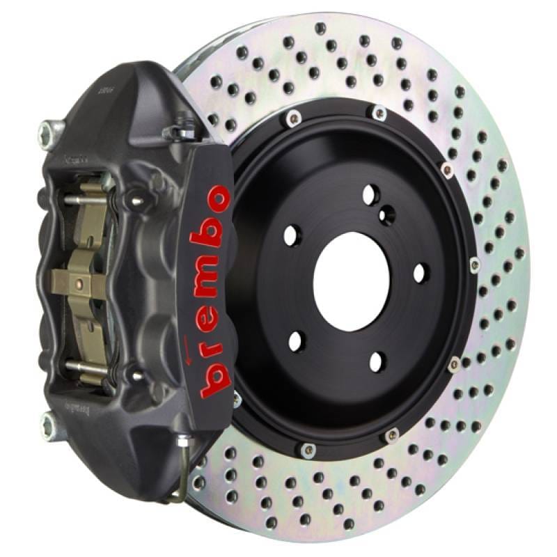 Brembo 1P1.8509AS Brembo 06-12 325i Excl xDrive Fr GTS BBK 4Pis Cast 365x29 2pc Rotor Drilled-Black HA