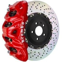 Brembo 1Q1.9608A2 Brembo 12-14 ML550 Front GT BBK 8 Piston Cast 412x38 2pc Rotor Drilled-Red