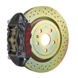Brembo 1P4.6001AS Brembo 66-89 911S/SC/Carrera Front GTS BBK 4 Piston Cast 323x28 1pc Rotor Drilled-Black HA