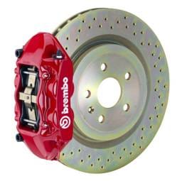 Brembo 1P4.7001A2 Brembo 08-13 C30 Front GT BBK 4 Piston Cast 336 x28 1pc Rotor Drilled-Red