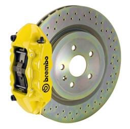 Brembo 1P4.7001A5 Brembo 08-13 C30 Front GT BBK 4 Piston Cast 336 x28 1pc Rotor Drilled- Yellow