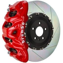 Brembo 1Q2.9615A2 Brembo 02-08 G500/03-04 G55/09-18 G550 Fr GT BBK 8 Piston Cast 412x38 2pc Rotor Slotted Type1-Red