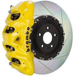 Brembo 1Q2.9607A5 Brembo 13-18 S6/13-18 S7/14-18 RS7 Front GT BBK 8 Piston Cast 412x38 2pc Rotor Slotted Type1-Yellow