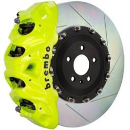 Brembo 1Q2.9611A7 Brembo 08-15 Land Cruiser/LX570 Fr GT BBK 8 Pist Cast 412x38 2pc Rotor Slotted Type1 - Fluo. Yellow