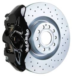 Brembo 1S4.8001A1 Brembo 07-15 TT 2.0T/07-15 TT 3.2L/09-15 TTS Fr GT BBK 4 Pist Cast 345x30 1pc Rotor Drilled-Black