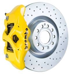 Brembo 1S4.8001A5 Brembo 07-15 TT 2.0T/07-15 TT 3.2L/09-15 TTS Fr GT BBK 4 Pist Cast 345x30 1pc Rotor Drilled- Yellow