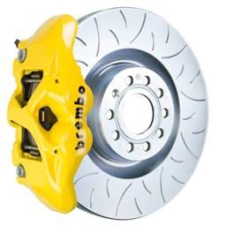 Brembo 1S5.8002A5 Brembo 05-10 Jetta GLI Front GT BBK 4 Piston Cast 345x30 1pc Rotor Slotted Type3-Yellow