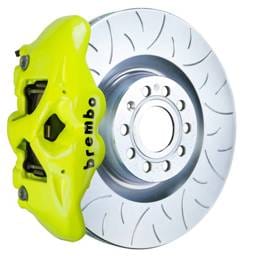 Brembo 1S5.8002A7 Brembo 05-10 Jetta GLI Fr GT BBK 4Pis Cast 345x30 1pc Rotor Slotted Type3-Fluo. Yellow
