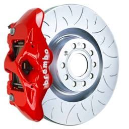 Brembo 1S5.8003A2 Brembo 16-23 Audi TT Front GT BBK 4 Piston Cast 345x30 1pc Rotor Slotted Type3-Red