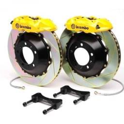 Brembo 1TC.9025A7 Brembo 05-06 GT Front GT BBK 6 Piston Cast 390x35 2pc Rotor Slotted Type-5- Fluo. Yellow
