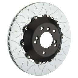 Brembo 203.8004A Brembo 02-05 996 GT2/996 Turbo (PCCB Eqpt) Rr 2-Piece Discs 350x28 2pc Rotor Slotted Type3