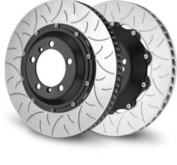 Brembo 203.9001A Brembo 04-06 CaRearera GT Rear 2-Piece Discs 380x34 2pc Rotor Slotted Type-3