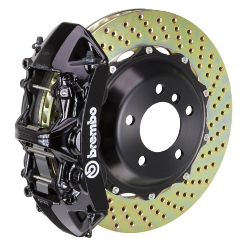 Brembo 2B1.9001A1 Brembo 03-07 H2 Rear GT BBK 4 Piston Cast 2pc 380x32 2pc Rotor Drilled-Black